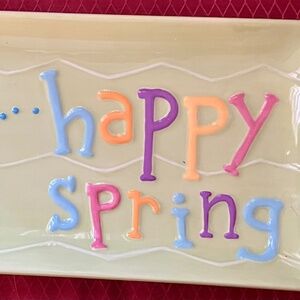BLOSSOMS & BLOOMS EASTER CERAMIC TRAY (3)